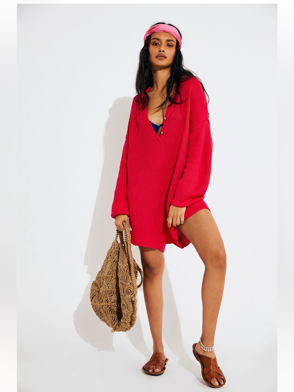 FREE PEOPLE Picnic Sweater Romper in Solar Flare - XS